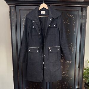 Laundry By Shelli Segal Black Pea Coat